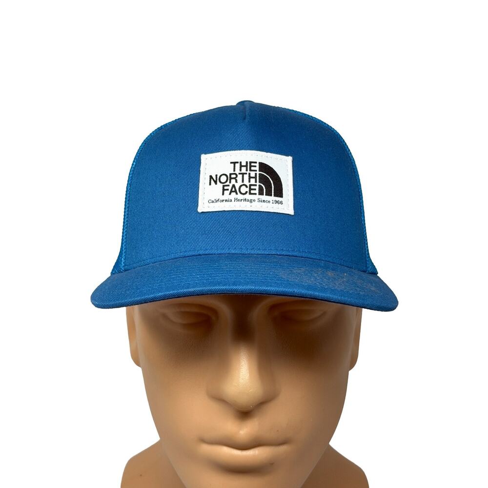 The North Face Mudder Trucker Hat Strapback Blue TNF Fine Alpine Equipment